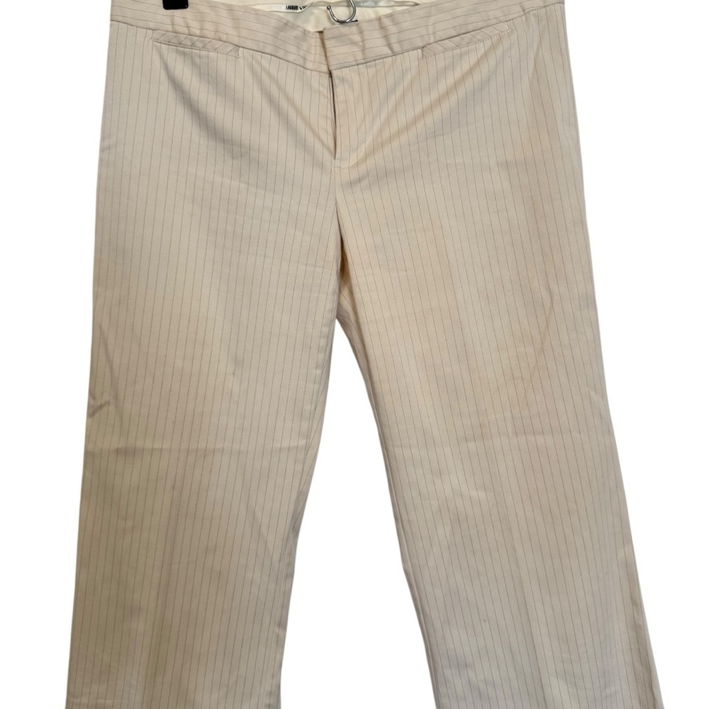Laundry by Shelli Segal Pants Womens Career Dress Pants Striped Cream SIZE 10 - Picture 4 of 9
